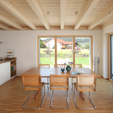 geschmackvolles Energiesparhaus in Holzrahmenbauweise