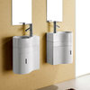 Melamine Curved Wall-Hung Vanity and Sink