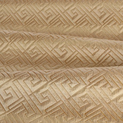 Matelasse Greek Key Upholstery in Pearl - Upholstery Fabric