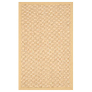 Safavieh Natural Fiber Collection NF443 Rug, Maize/Wheat, 2'6" X 4'