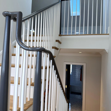 Project #142 | Transitional Staircase with Over-the-Post Balustrade