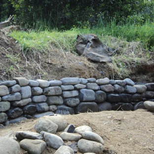 Mittelgroßer Stilmix Gemüsegarten im Herbst, neben dem Haus mit direkter Sonneneinstrahlung in Denver