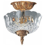 Crystorama - Crystorama 55-CT-OB Richmond - Two Light Ceiling Mount - This Semi-Flush fixture from the Richmond Collection beautifully pairs cast Olde Brass with a 24% cut crystal bowl, making it a perfect addition to any traditional room in your home.Richmond Two Light Ceiling Mount Clear Glass *UL Approved: YES *Energy Star Qualified: n/a *ADA Certified: n/a *Number of Lights: Lamp: 2-*Wattage:60w Candelabra bulb(s) *Bulb Included:No *Bulb Type:Candelabra *Finish Type:Olde Brass