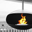 Cocoon Aeris Black Hanging Fireplace