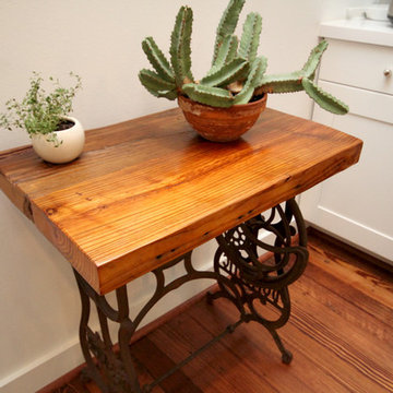 Pine Beam Sewing Machine Table
