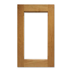 Del Oro Glass Cabinet Door from CabinetNow.com shown in Alder - Kitchen Cabinetry