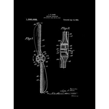 Airplane Propeller Patent 18x24