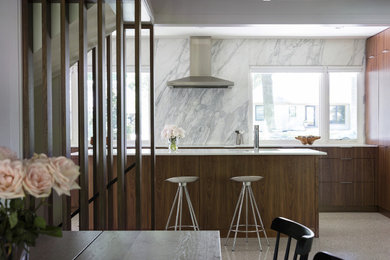 Minimalist kitchen photo in Kansas City