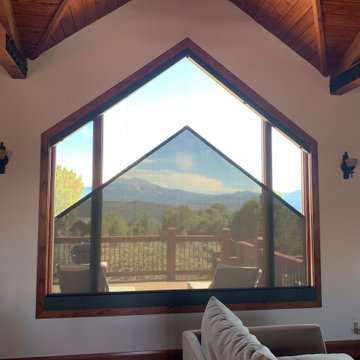 Motorized Angled Roller Shade Glenwood Springs Colorado