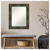 Rail Rustic Char Petite Bevel Wall Mirror 23.75 x 29.75 in.