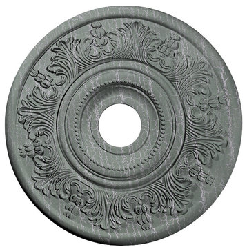 20"OD x 3 1/2"ID x 1 1/2"P Vienna Ceiling Medallion, Athenian Green Crackle