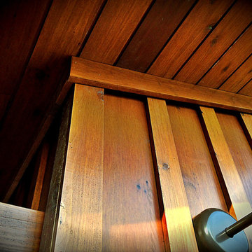 Board & Batten with shadow line tongue & groove ceiling