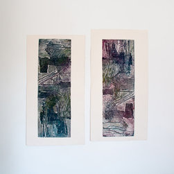 Composition l & ll - Mixed Media Art