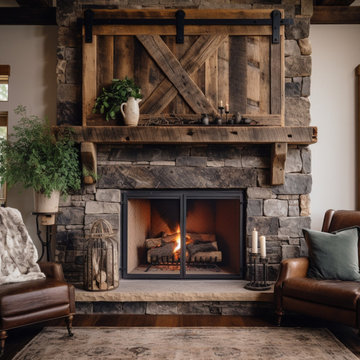 Gorgeous Fireplace Mantels with Wooden Corbels