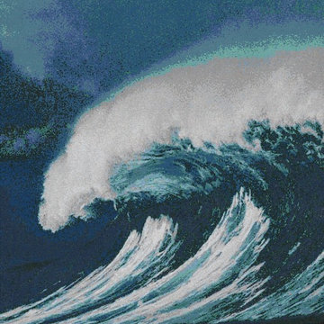 Surf Rush Blue | Glass Mosaic | PIXL Mist Collection