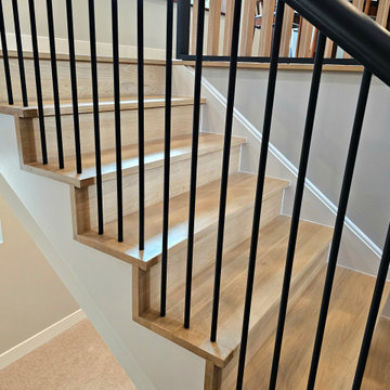 Project #115 | Staircase with Continuous Rail System Without Newels