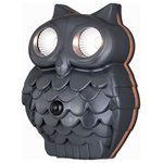 Vaxcel - Vaxcel T0436 Athene - 9.5" 18W 1 LED Outdoor Motion Sensor Wall Mount - This whimsical yet highly functional, owl styled sAthene 9.5" 18W 1 LE Charcoal Frosted Pla *UL: Suitable for wet locations Energy Star Qualified: n/a ADA Certified: n/a  *Number of Lights: Lamp: 1-*Wattage:18w LED bulb(s) *Bulb Included:Yes *Bulb Type:LED *Finish Type:Charcoal