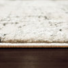 Troya Gray And Ivory And Blue Area Rug, 3.11'x5.7'