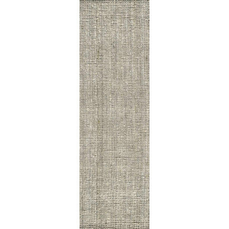 Pata Hand Woven Area Rug, Gray, 2'2"x8'