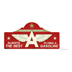 Flying A Gas Station Metal Sign | Petroliana Tin Signs | RetroPlanet.com - Novelty Signs