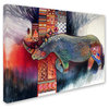 Oxana Ziaka 'Rhino' Canvas Art, 24" x 32"