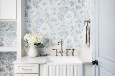 Example of a classic laundry room design in Charlotte
