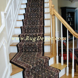 Dynamic Brillant Herati Navy - Carpet Tiles
