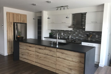 Example of a trendy kitchen design in Other