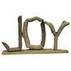 Joy Letters Natural Driftwood Coastal Christmas Holiday Tabletop Mantle Décor