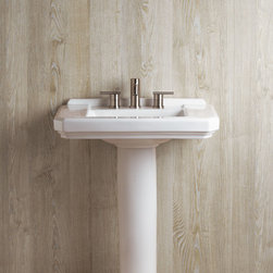 Danze Cirtangular Pedestal Lavatory & Parma 2 handle bathroom faucet - Bathroom Vanities And Sink Consoles