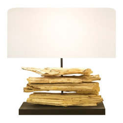 Riverine Lamp with black base 210083 - テーブルランプ