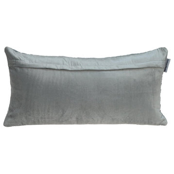 Parkland Collection Cristal Transitional Gray Throw Pillow PILL21342P