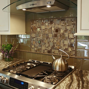 Brown Fantasy Leathered Quartzite Kitchen
