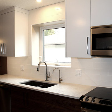 Modern Walnut and White