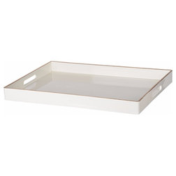 Contemporary Serving Trays by Benzara, Woodland Imprts, The Urban Port