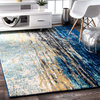 Katharina, Machine Made Area Rug, Blue, 10'x14'