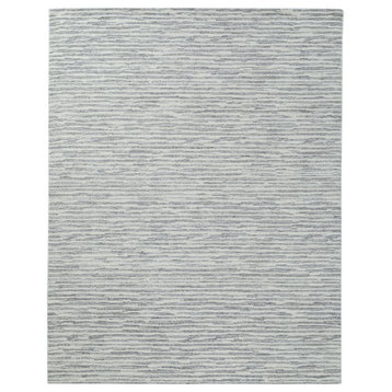 NuStory Silt Hand-Made Contemporary Area Rug in Grey, 7'6" x 9'6"