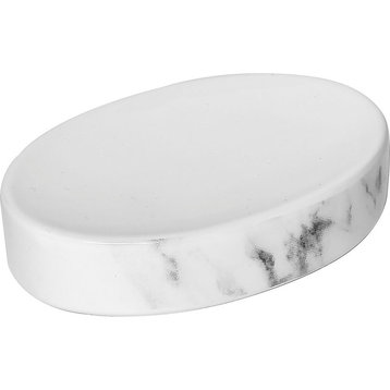 Marble Bath Accessory Set Up to 4-Pieces, Soap Dish Only