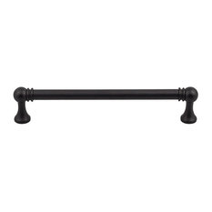 Top Knobs Serene Kara Cabinet Pull, 6-15/16", Flat Black 6-5/16"