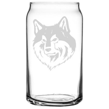 Finnish Lapphund Dog Themed Etched All Purpose 16oz. Libbey Can Glass