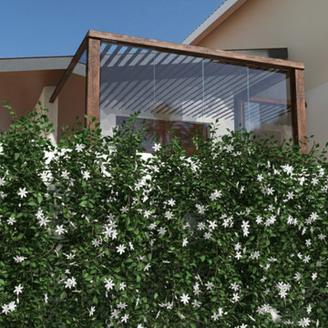 terrazza con giardino resiliente