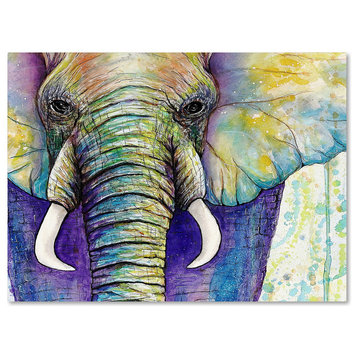 Michelle Faber 'Elephant Face' Canvas Art, 32x24