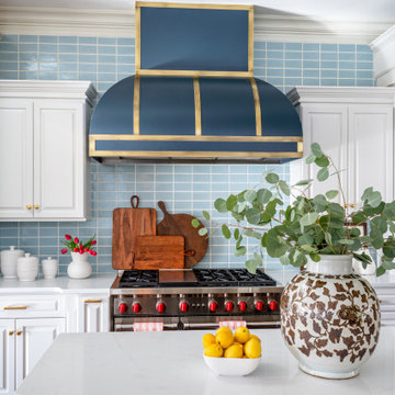 Striking Preppy - Kitchen, Dining, & Powder