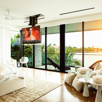 Custom Motorized TV Lift that Drops from Ceiling