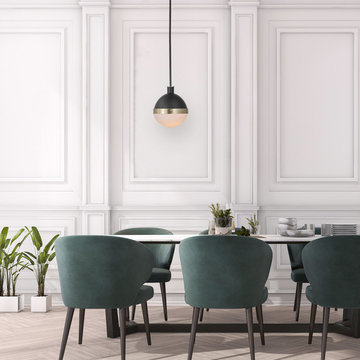 Bari 1-Light Matte Black Pendant