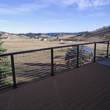 Golden, CO: Black Aluminum Cable Railing System