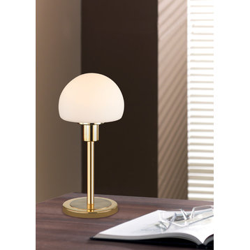 Wilhelm 1 Light Table Lamp, Brass-Matte