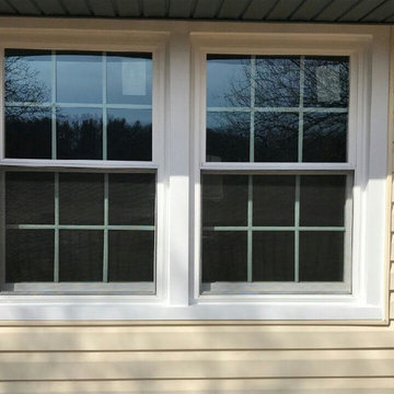 New Double-Hung White Vinyl Replacement Windows