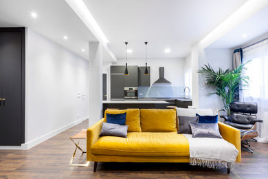 Salón con rincón para la música