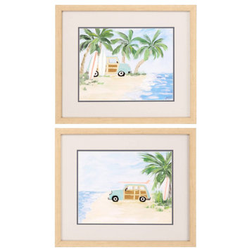 Tropical Vacation Artwork, 2-Piece Set